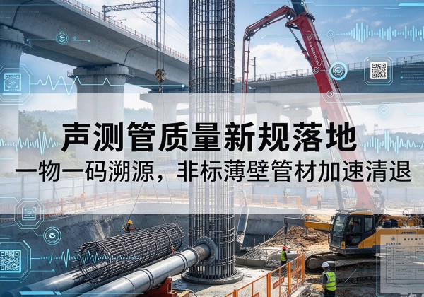 石渠声测管质量新规落地，一物一码溯源，非标薄壁管材加速清退